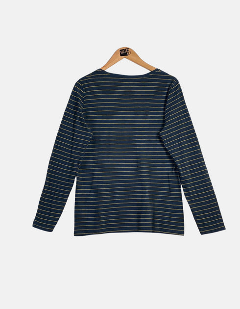 Navy Striped Long-Sleeve Tee